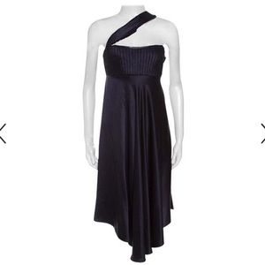 Armani silk one-shoulder dress